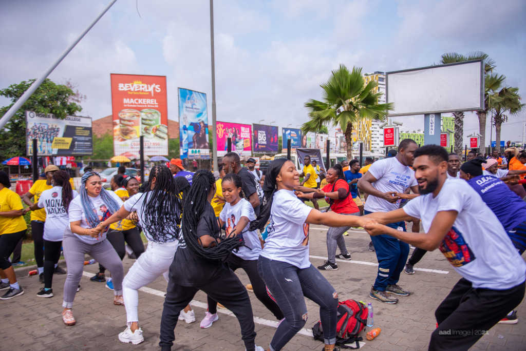 Photos from the first edition of DJUGA's health walk