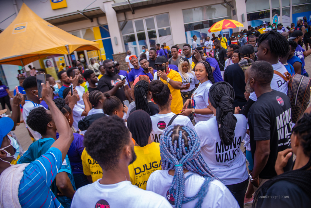 Photos from the first edition of DJUGA's health walk