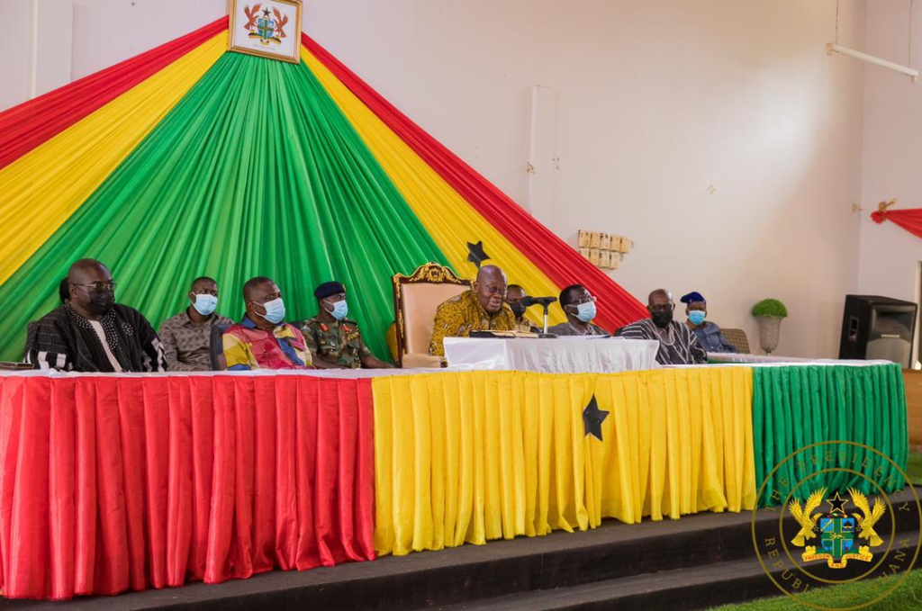 Kintampo indebted to you for your good works - Chiefs to Akufo-Addo