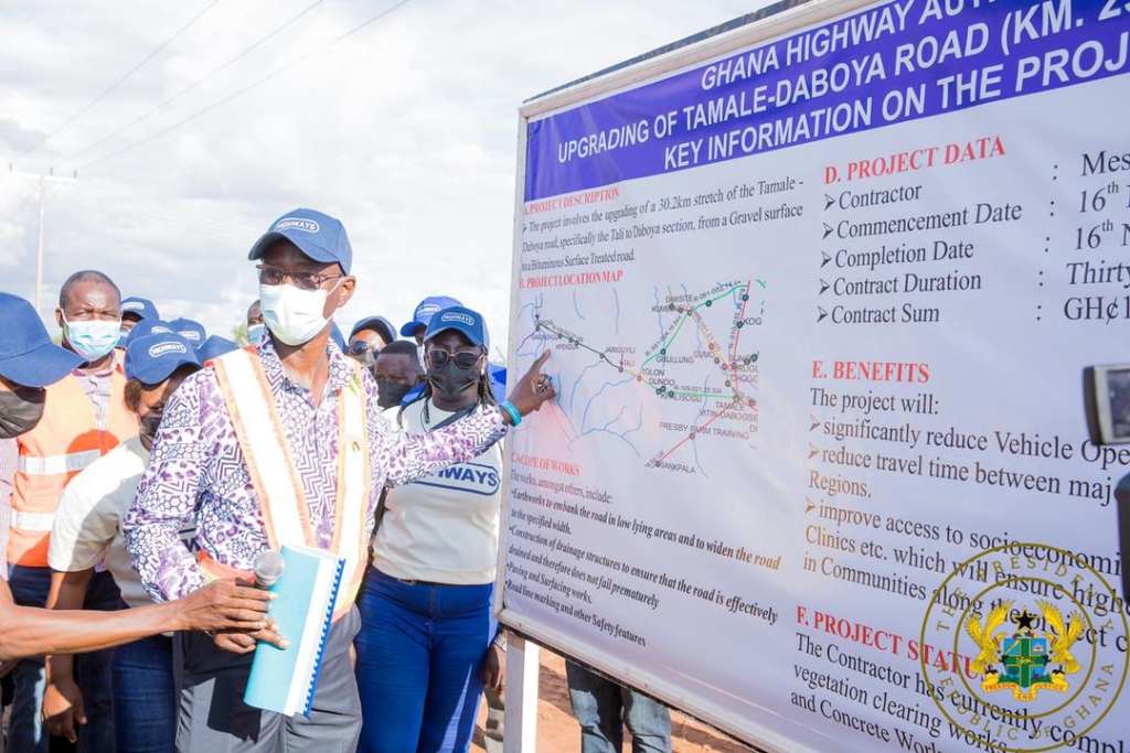 Tamale interchange 80% complete; Daboya stretch to be finished in November 2023