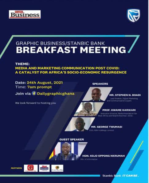 Playback: Graphic Business/ Stanbic Bank breakfast meeting Playback: Graphic Business/ Stanbic Bank breakfast meeting