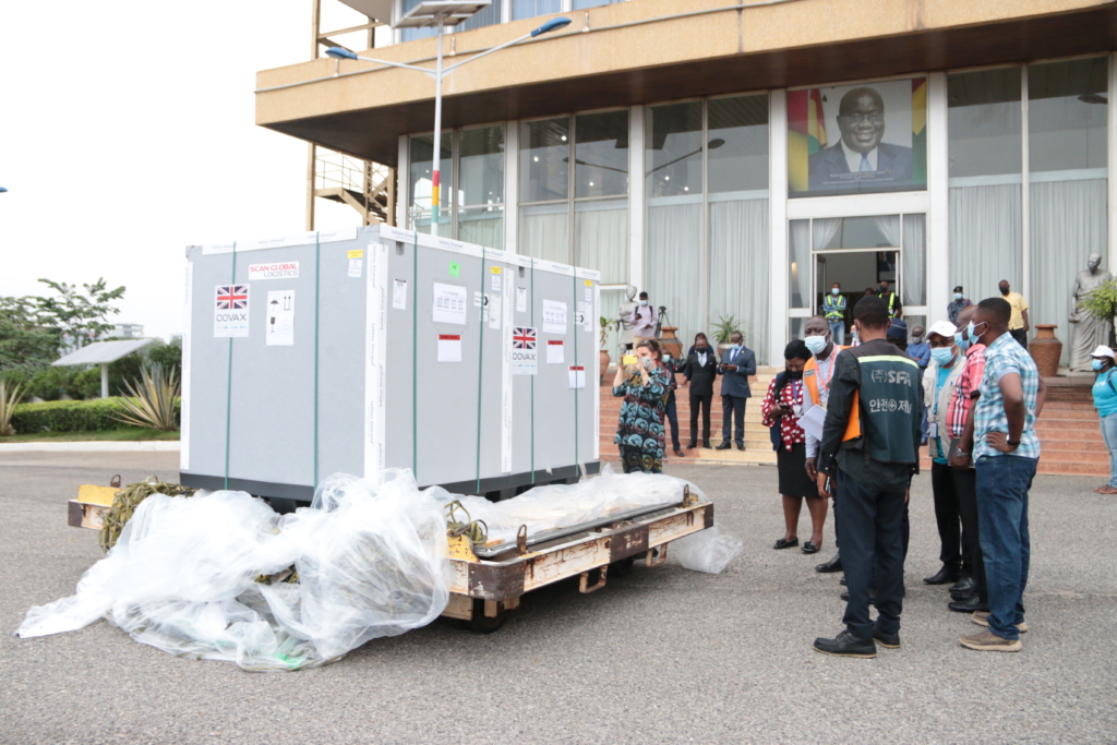 Almost a quarter of a million UK-donated Covid-19 vaccines arrive in Ghana