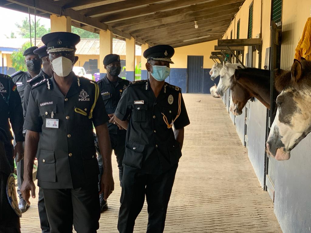 Photos: Ag IGP Dampare visits Mounted Squadron Unit; promises to increase horses