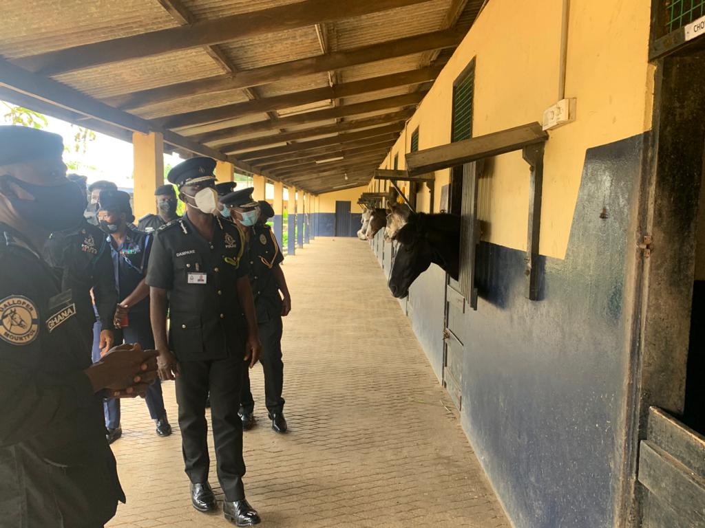 Photos: Ag IGP Dampare visits Mounted Squadron Unit; promises to increase horses