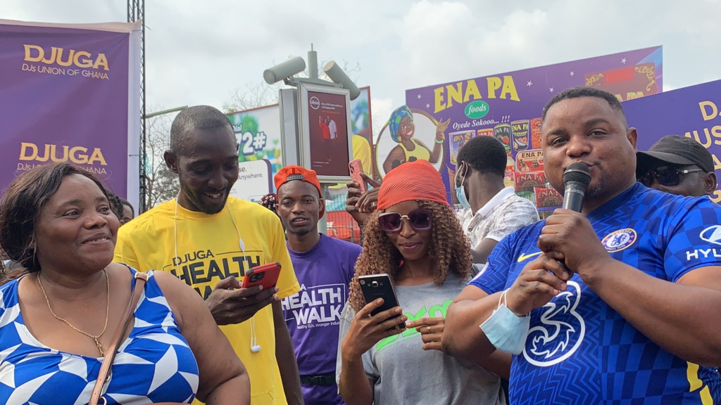 Photos from the first edition of DJUGA's health walk