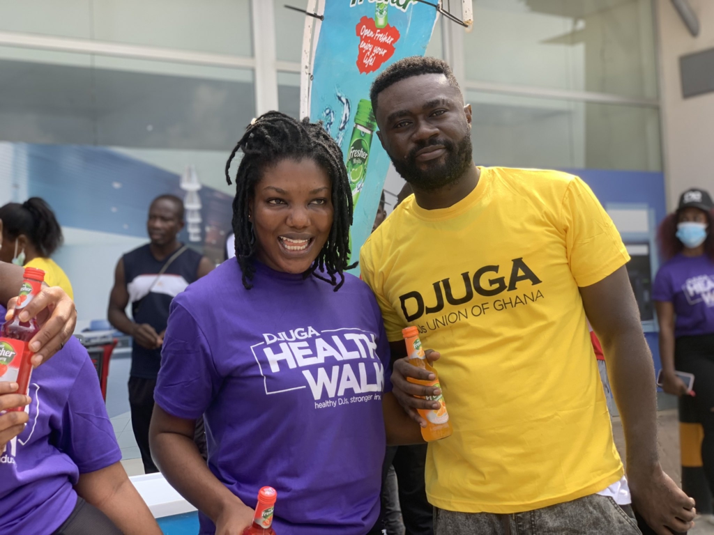 Photos from the first edition of DJUGA's health walk