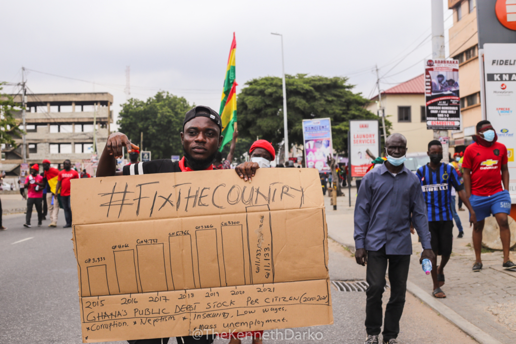 #FixTheCountry demonstration: The emotions and placards