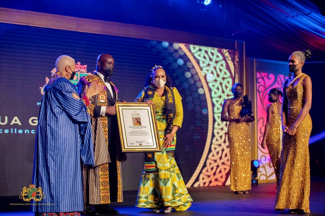 Ekua Zara Awonana Ghartey-Tsagli wins Empowerment Women Personality at Millennium Excellence Award