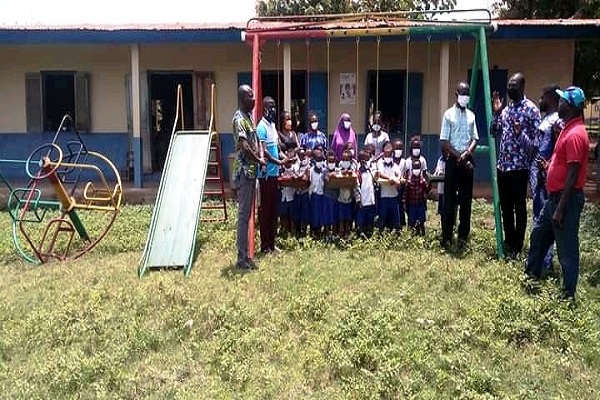 PMC Africa Limited presents playground equipment to schools in Wenchi