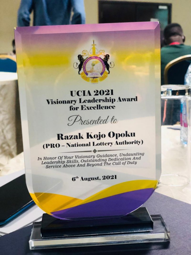 Head of NLA PR unit receives UCIA 2021 Visionary Leadership Award for Excellence