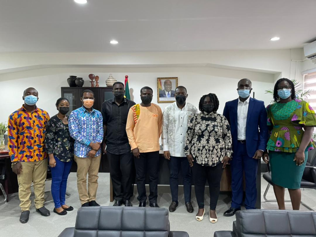 Social Enterprise Ghana pays courtesy call on Deputy Trade and Industry Minister