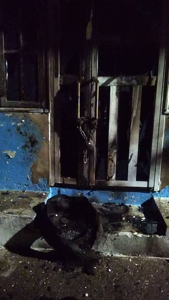 Shrine of Teshie Wulomo destroyed by suspected arsonists Shrine of Teshie Wulomo destroyed by suspected arsonists