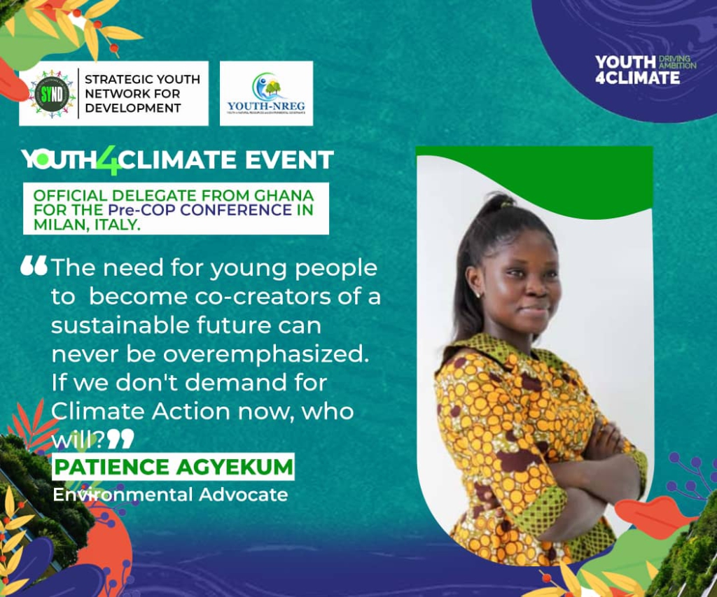 SYND congratulates Youth4Climate delegates from Ghana