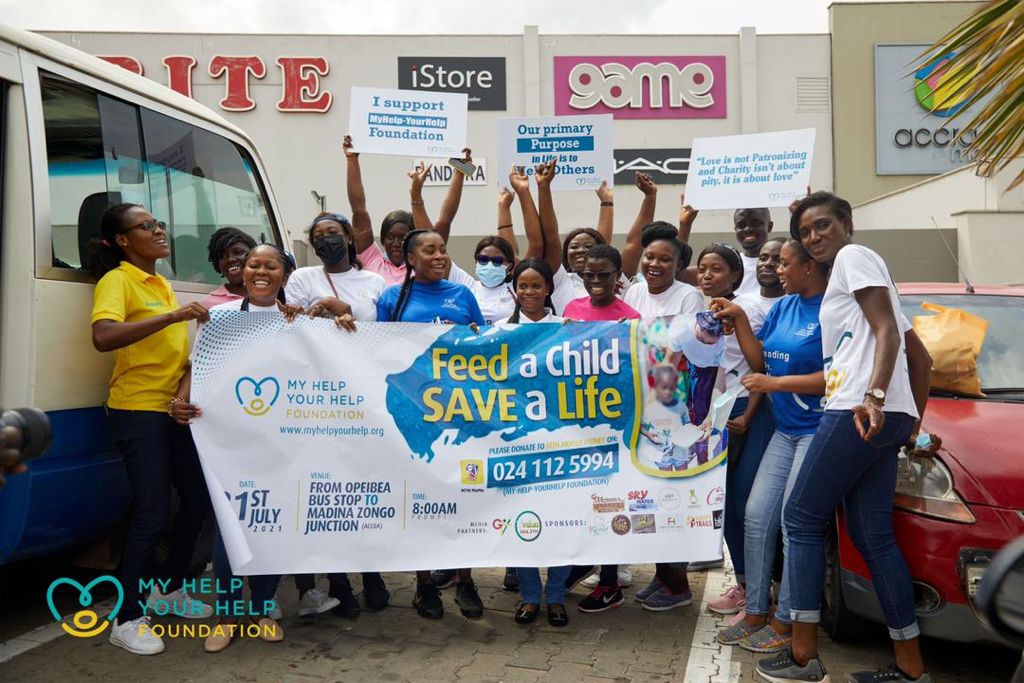 MyHelp-YourHelp Foundation fetes street kids in parts of Accra