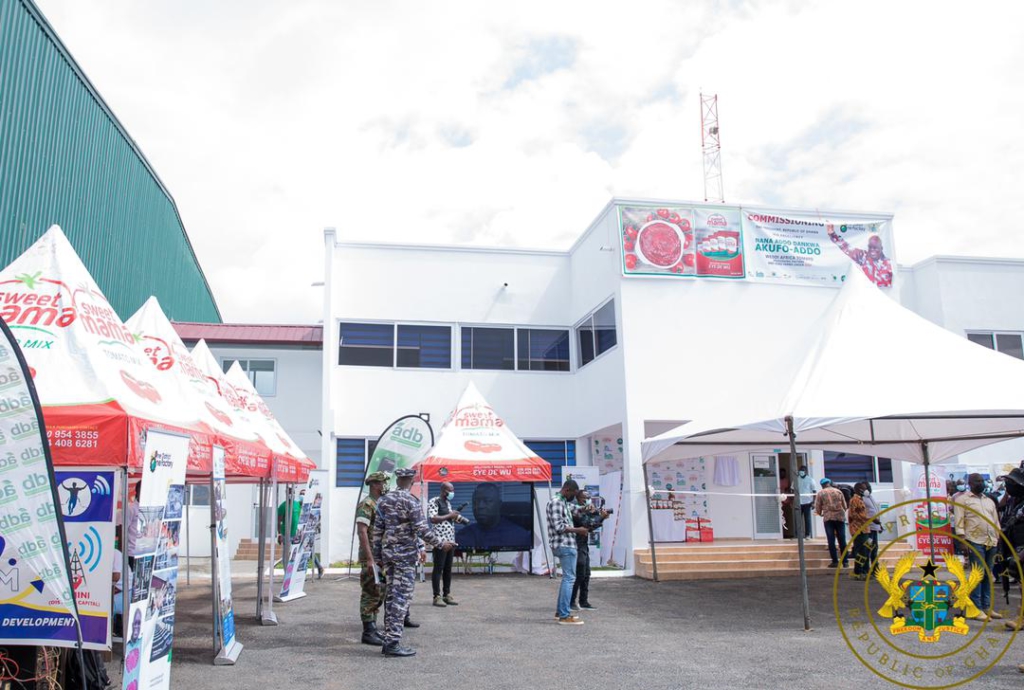 1D1F: Akufo-Addo commissions $16m tomato processing factory in Domfete