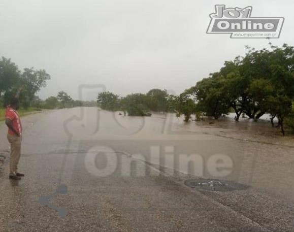 Traffic on Wa-Nadowli highway disrupted due to heavy downpour