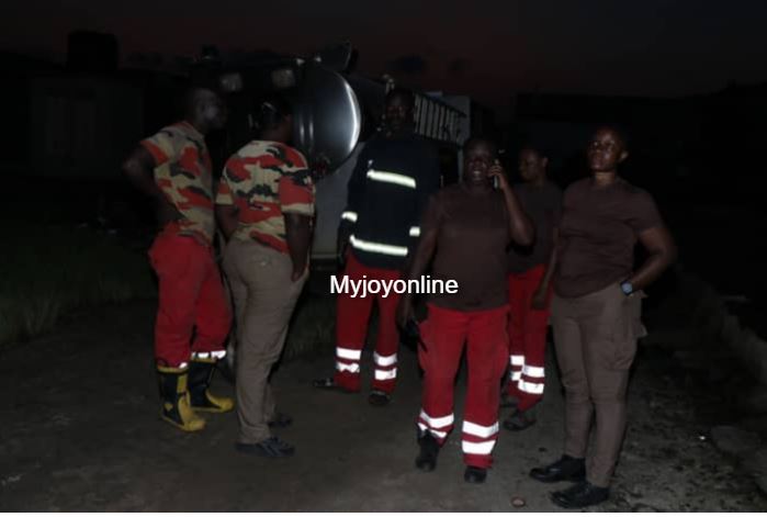 Fire fighters who answered distress call at Amanfrom in distress