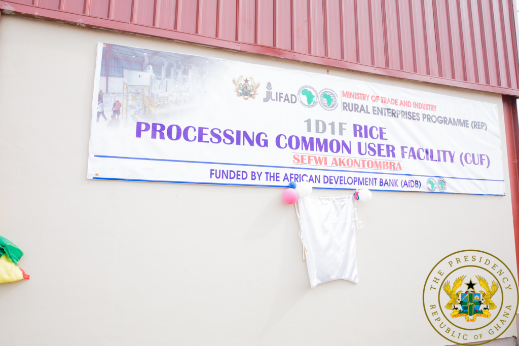 1D1F: Akufo-Addo commissions ¢6.7m Sefwi Akontombra Rice Factory