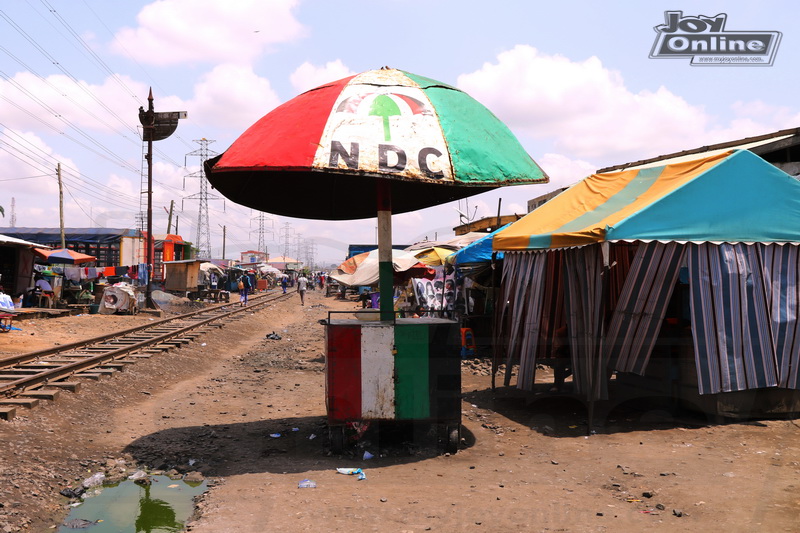 Photos : Ex-convict finds shelter in NDC giant umbrella