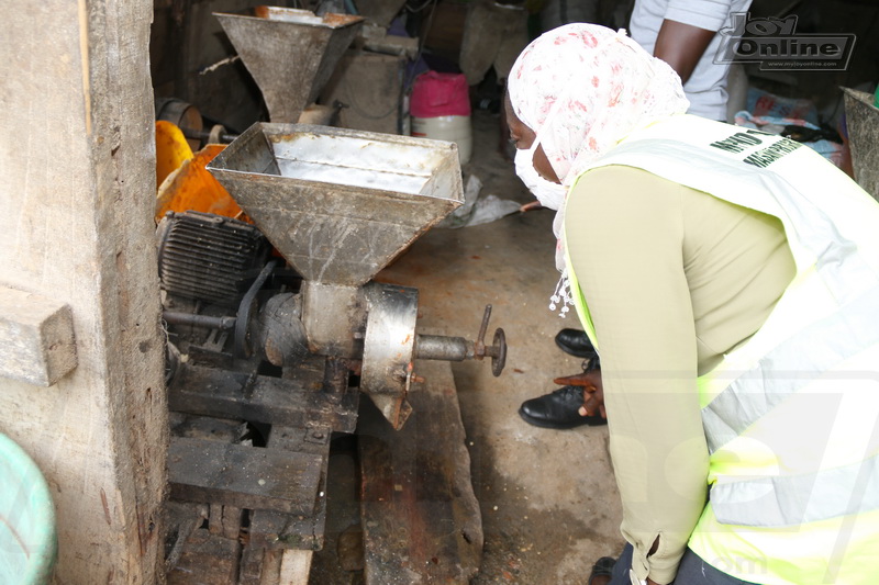 Photos: Joynews Cleanghana Campaign - AMA Environmental Health officials close down corn mill shop