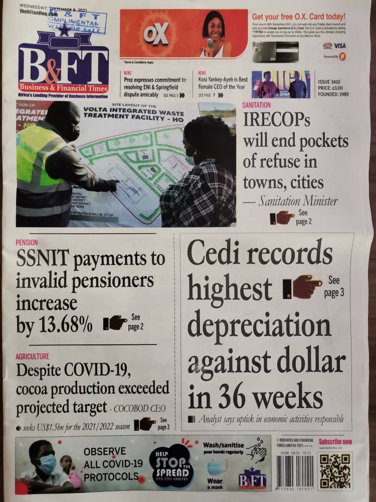Today's front pages: Wednesday, 8th September, 2021 Today's front pages: Wednesday, 8th September, 2021