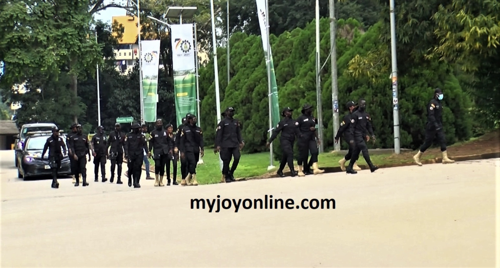 Heavy police presence at KNUST www.myjoyonline.com