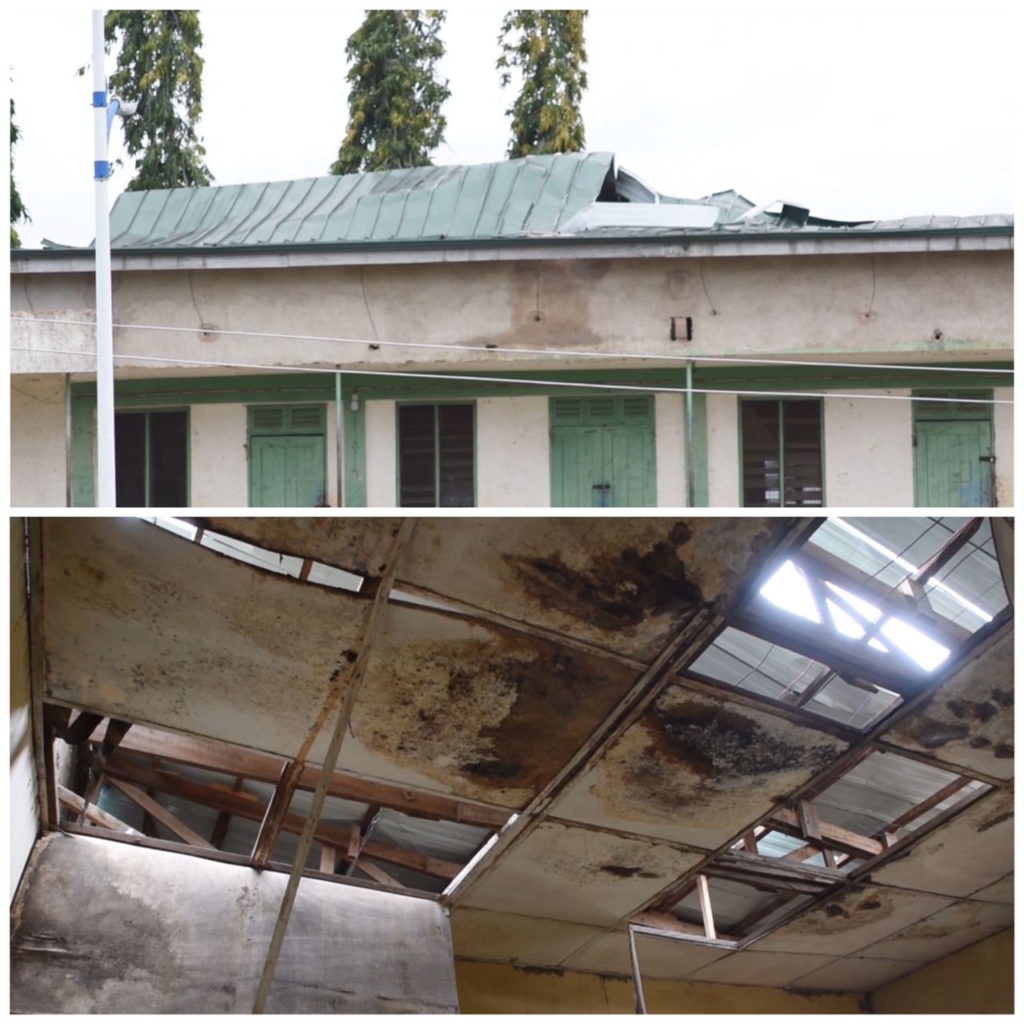 Bishop Herman College giant block under threat; roofs ripped off, columns wearing off Bishop Herman College giant block under threat; roofs ripped off, columns wearing off