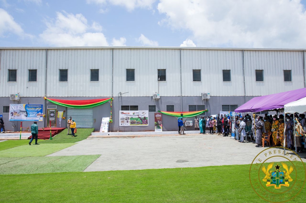 1D1F: Akufo-Addo commissions ¢10m yam and cassava processing factory in Krachi East 1D1F: Akufo-Addo commissions ¢10m yam and cassava processing factory in Krachi East
