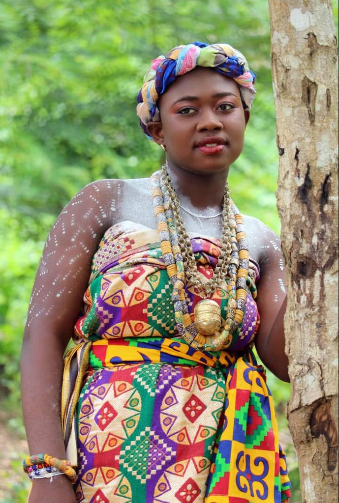 Beauty and colours from Ekumfi Abor puberty rite for young females