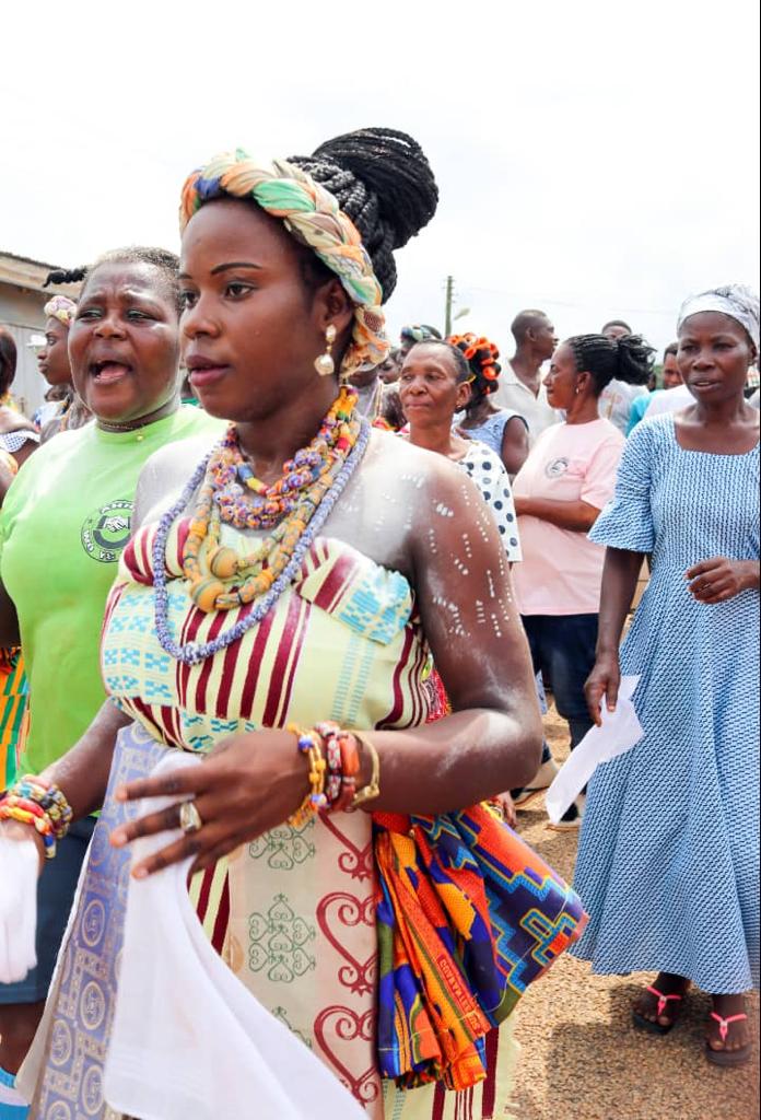 Beauty and colours from Ekumfi Abor puberty rite for young females Beauty and colours from Ekumfi Abor puberty rite for young females