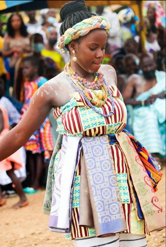 Beauty and colours from Ekumfi Abor puberty rite for young females Beauty and colours from Ekumfi Abor puberty rite for young females