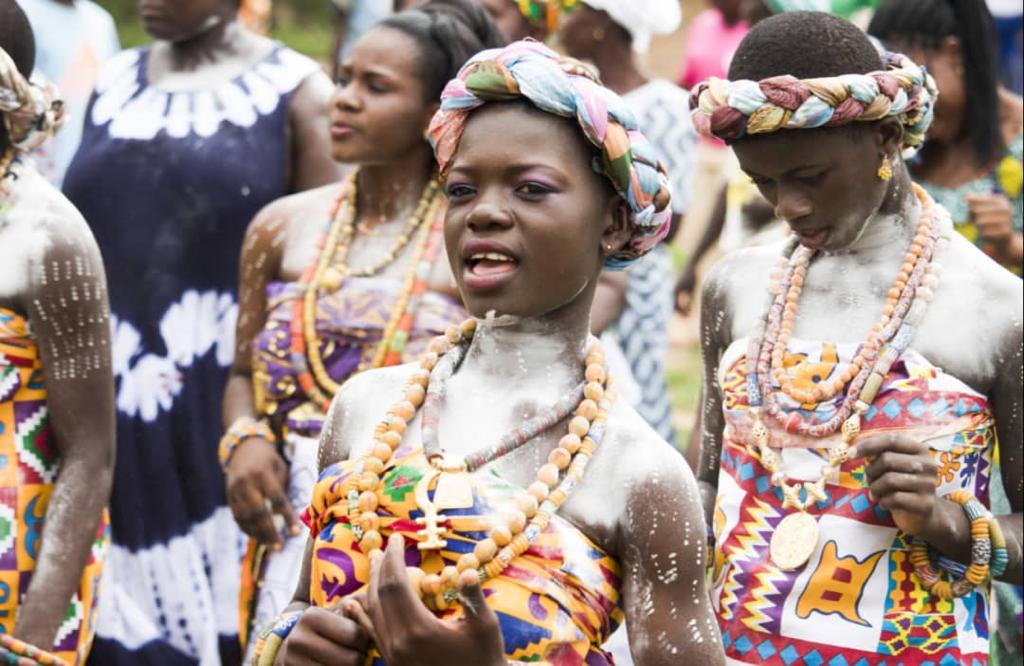 Beauty and colours from Ekumfi Abor puberty rite for young females ...