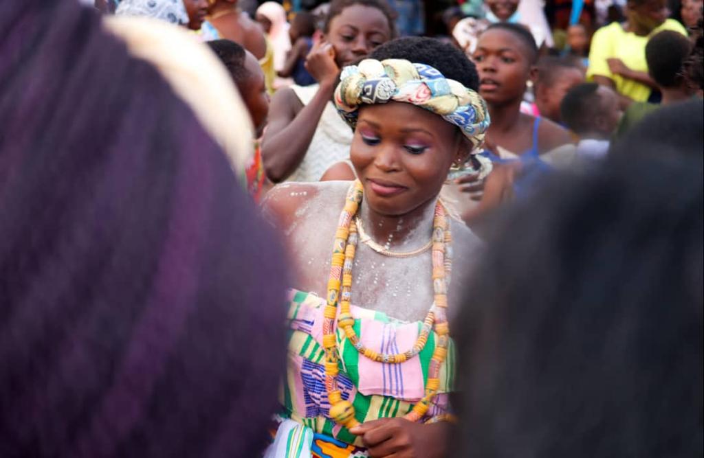 Beauty and colours from Ekumfi Abor puberty rite for young females Beauty and colours from Ekumfi Abor puberty rite for young females