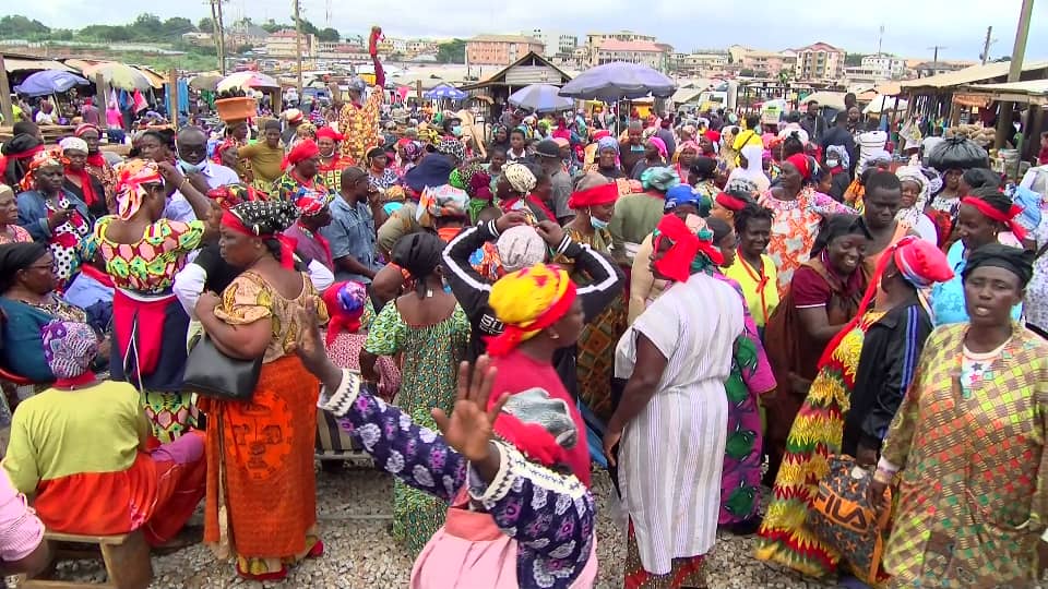 Displaced Central Market traders protest over resettlement plans by Kumasi city authorities