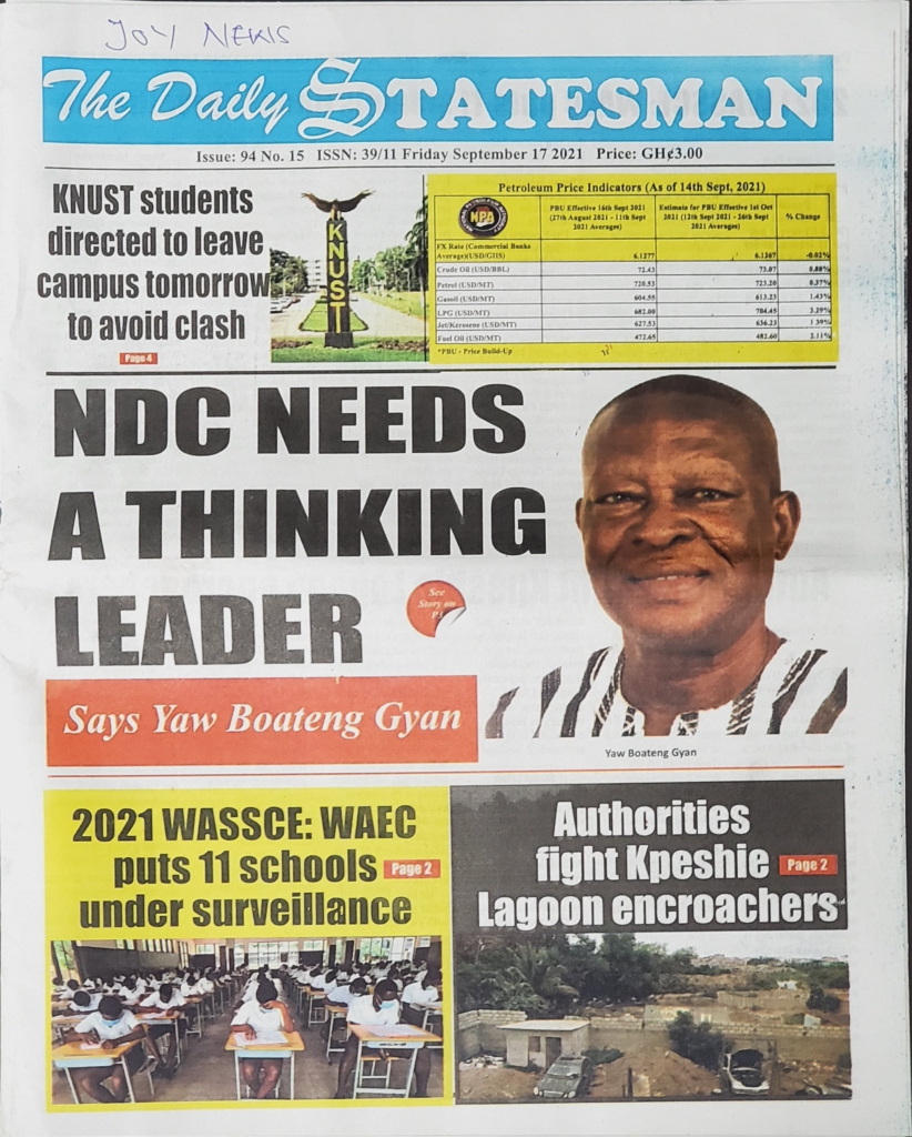 Today's frontpages: Friday, September 17, 2021 Today's frontpages: Friday, September 17, 2021