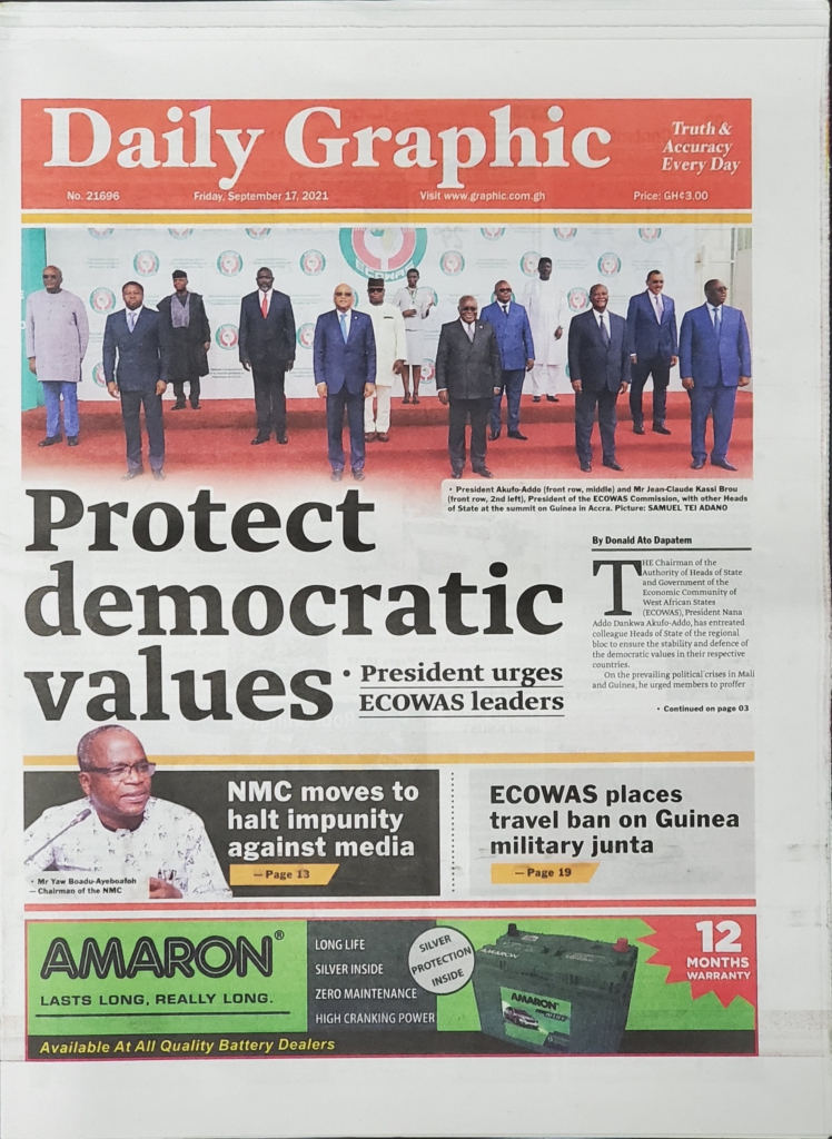 Today's frontpages: Friday, September 17, 2021 Today's frontpages: Friday, September 17, 2021