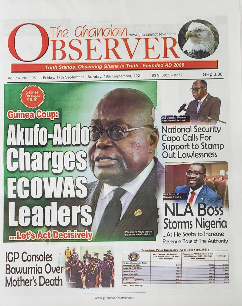 Today's frontpages: Friday, September 17, 2021 Today's frontpages: Friday, September 17, 2021