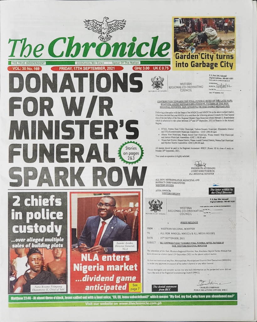 Today's frontpages: Friday, September 17, 2021 Today's frontpages: Friday, September 17, 2021