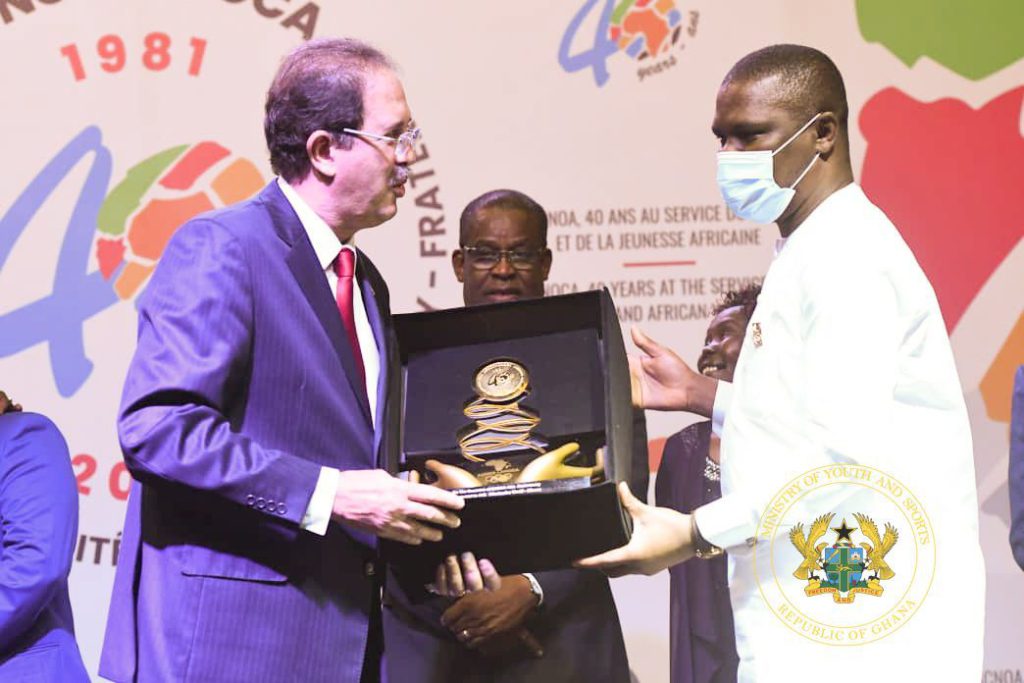 Sports Minister honoured by Association of National Olympic Committees of Africa