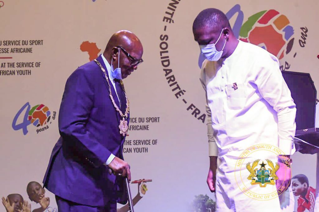 Sports Minister honoured by Association of National Olympic Committees of Africa Sports Minister honoured by Association of National Olympic Committees of Africa