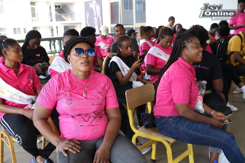 Photos: College of Beauty Arts and Entrepreneurship, Snotech Ghana take breast cancer awareness to Labadi