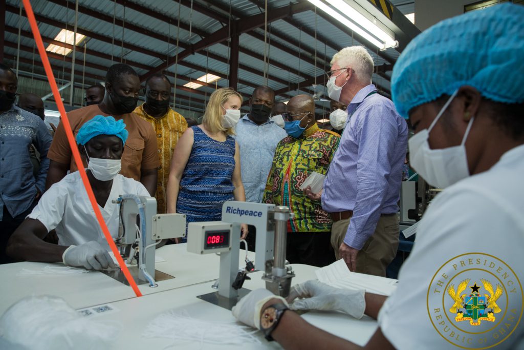 Akufo-Addo commissions garment manufacturing factory at Koforidua