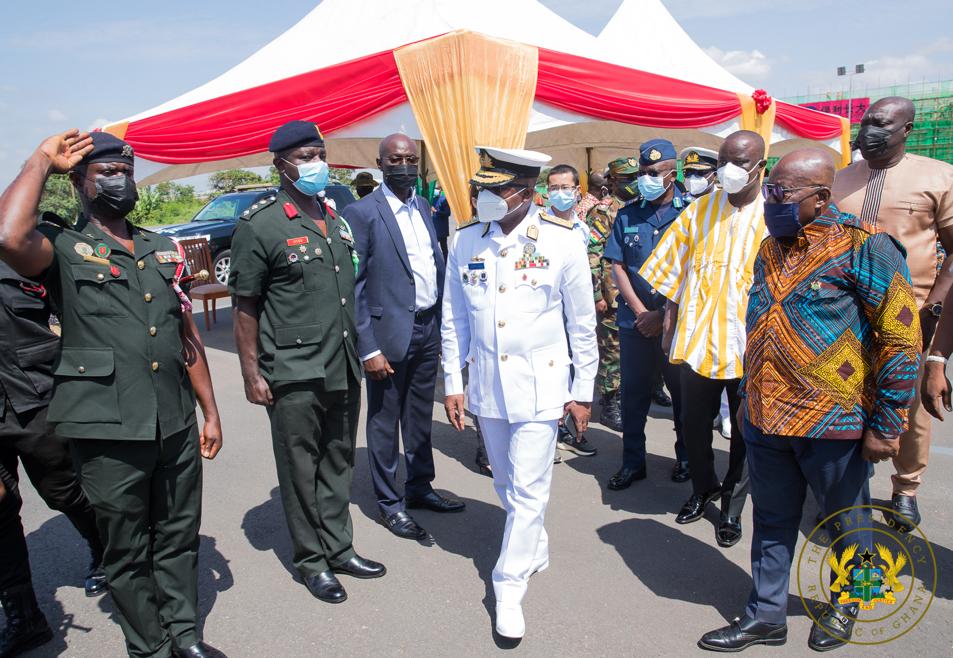 Akufo-Addo presents 50 vehicles to army; cuts sod for US$24.8 million housing project