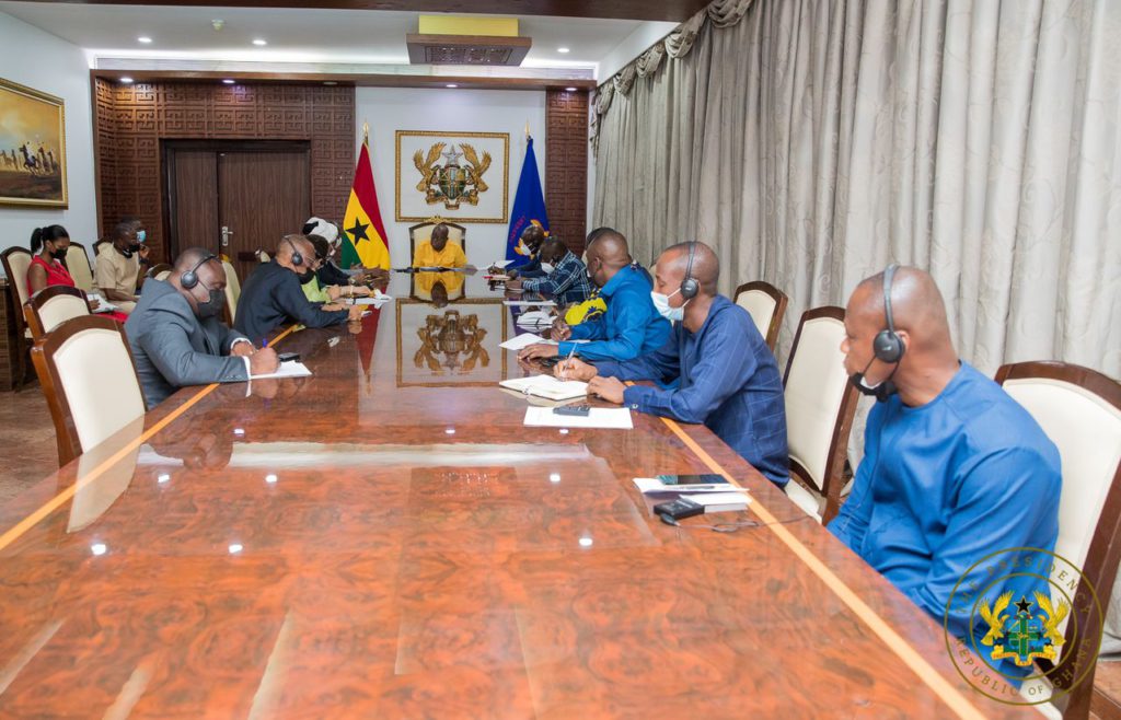 Akufo-Addo receives Guinean military delegation; reiterates call for return to democracy