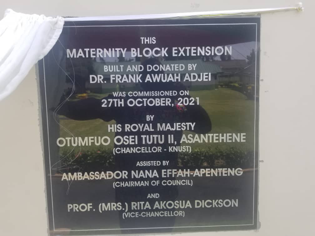 Philanthropist Dr Frank Awuah Adjei donates maternity block extension to KNUST Hospital Philanthropist Dr Frank Awuah Adjei donates maternity block extension to KNUST Hospital
