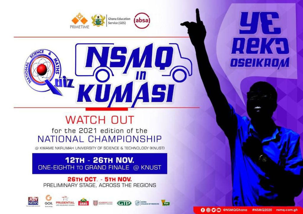 NSMQ2021 National Championship moves to Kumasi for the first time