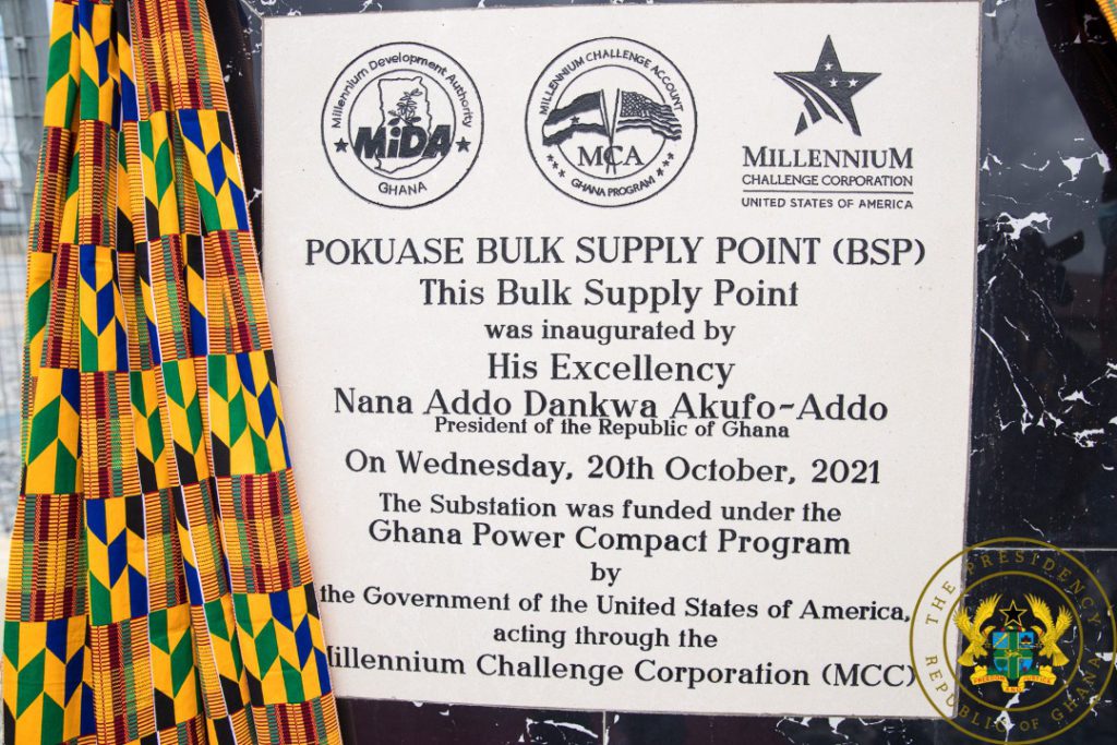 Akufo-Addo commissions Ghana’s largest bulk electricity supply point in Pokuase Akufo-Addo commissions Ghana’s largest bulk electricity supply point in Pokuase