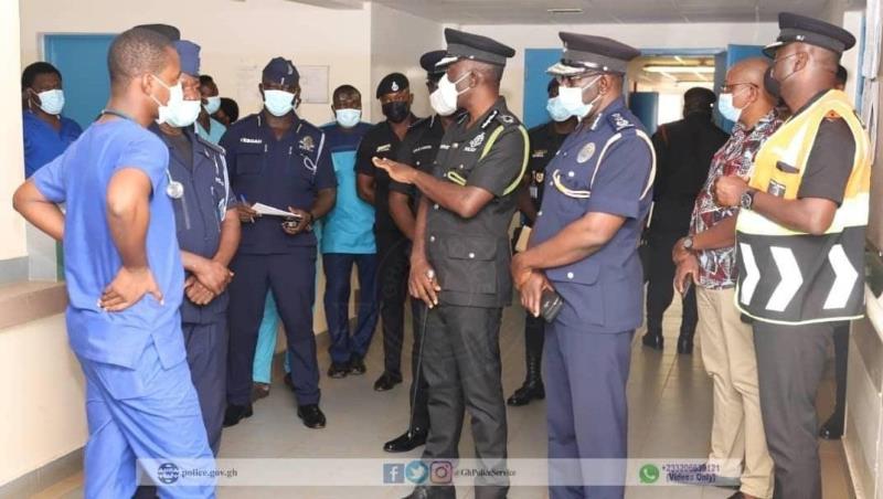 IGP visits Police officers involved in Walewale-Bolgatanga accident