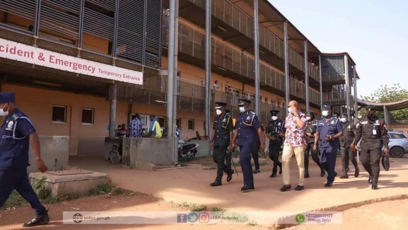 IGP visits Police officers involved in Walewale-Bolgatanga accident