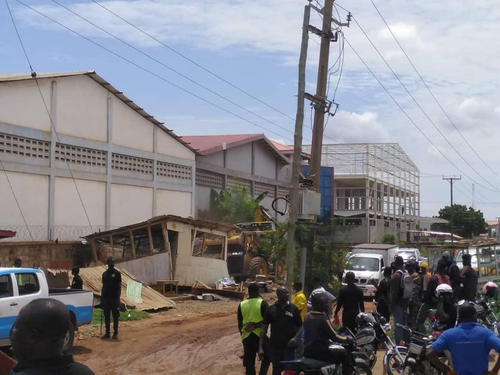 Demolition of illegal structures along Tema Motorway ends on Wednesday
